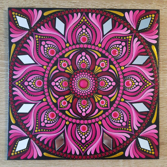 ****8" Berry Pink Mandala