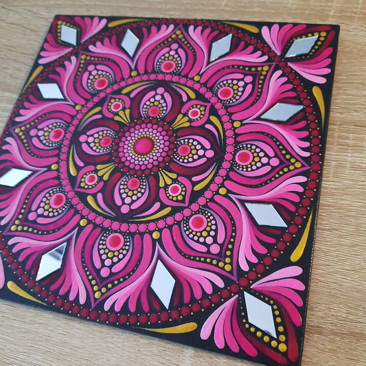 ****8" Berry Pink Mandala