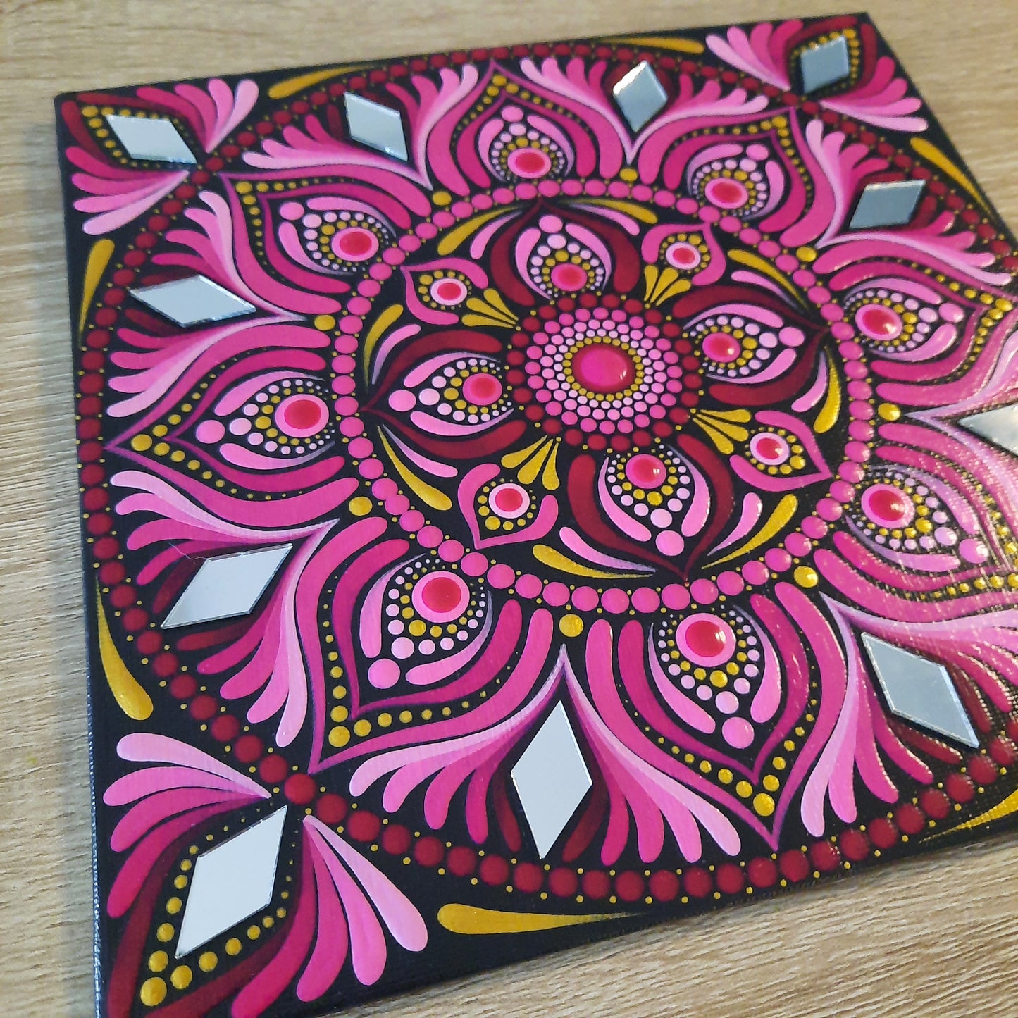 ****8" Berry Pink Mandala