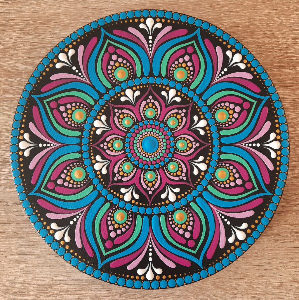 8" Multi-Colored Mandala