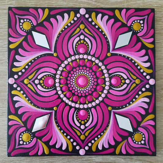 *****6" Pink Mandala