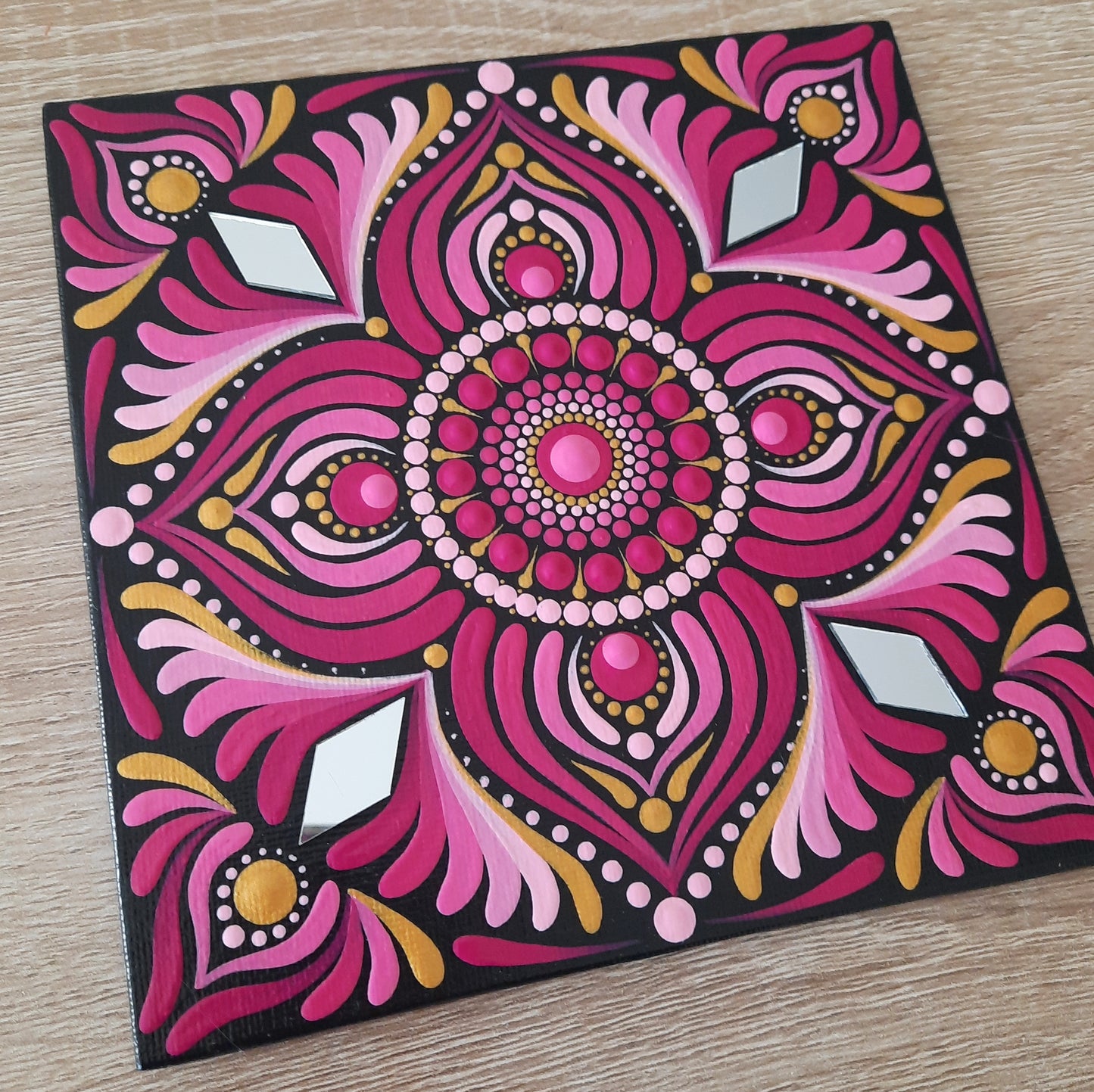 *****6" Pink Mandala