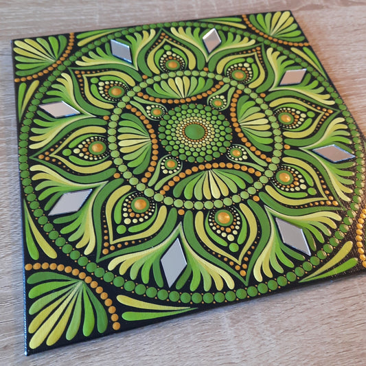 *****8" Citron Green Mandala