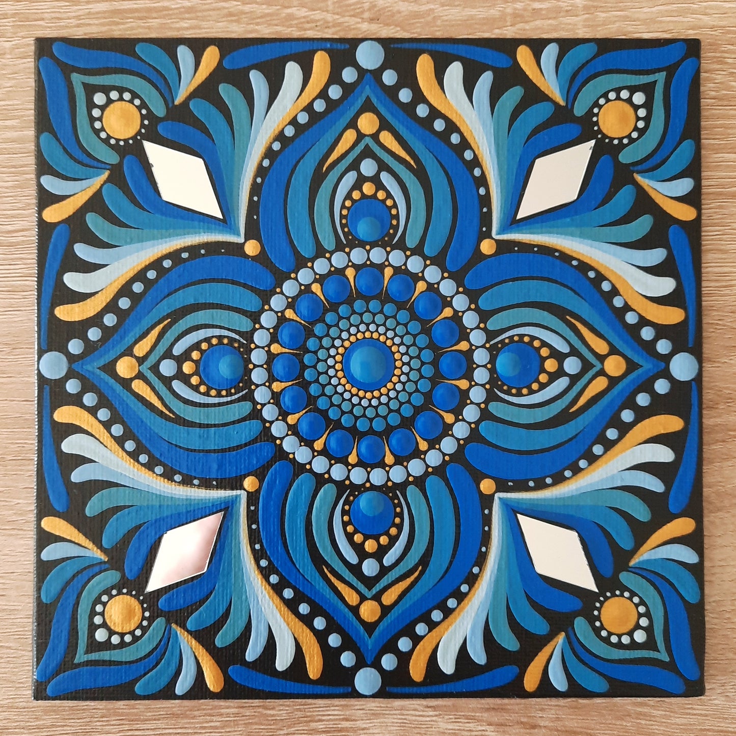 *****6" Blue Mandala