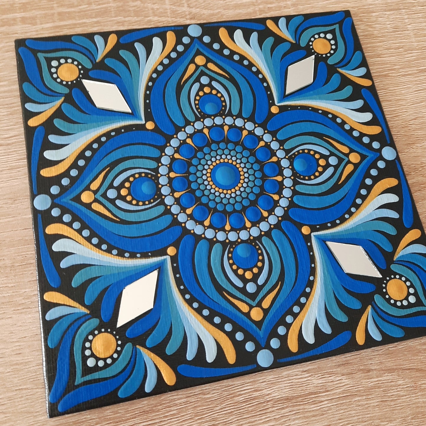 *****6" Blue Mandala