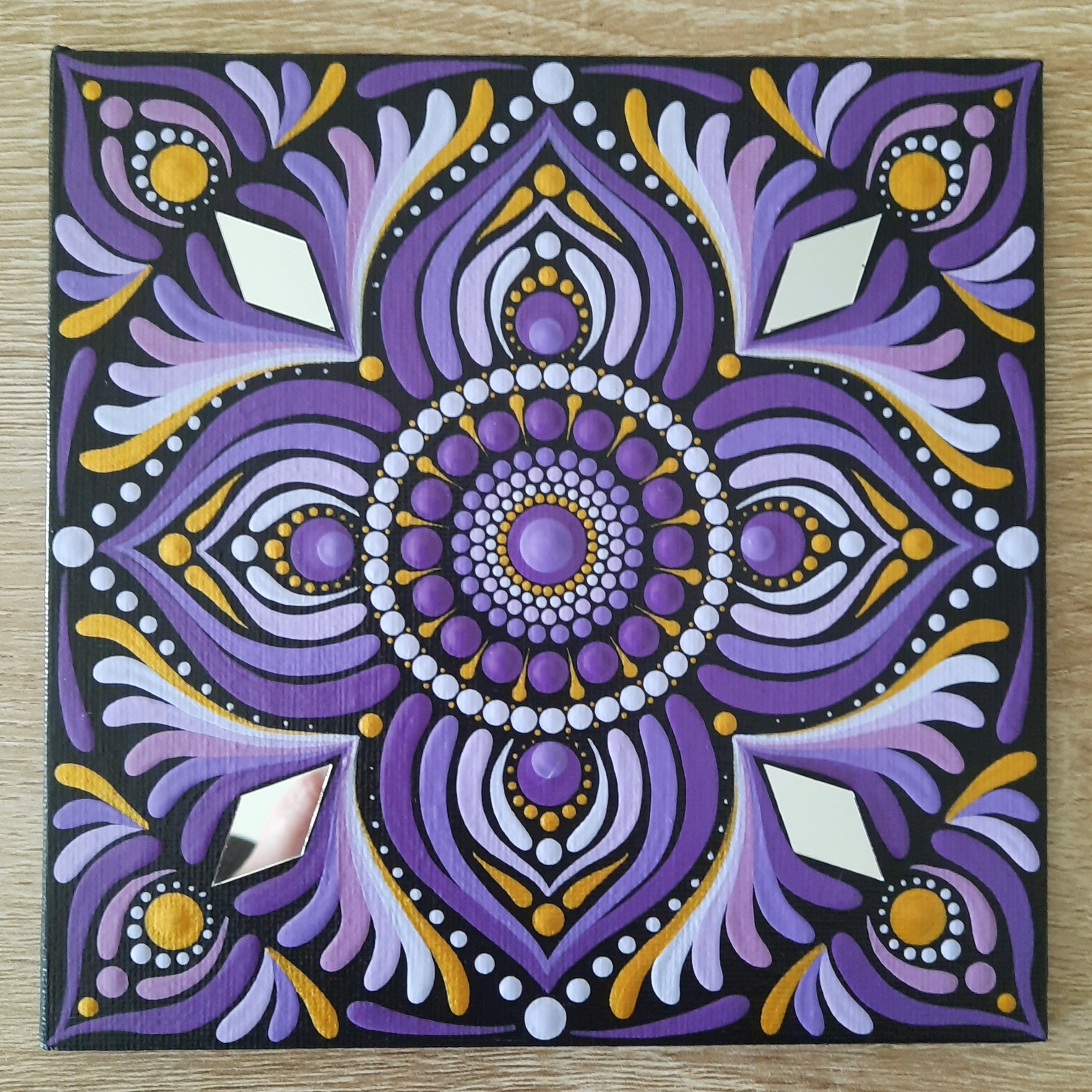 6" Purple Mandala