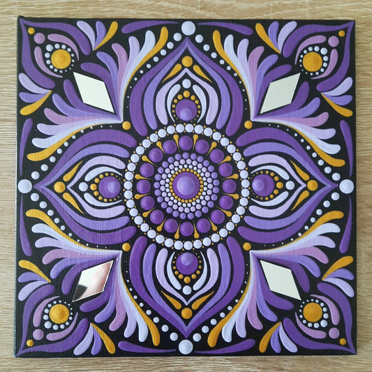 *****6" Purple Mandala