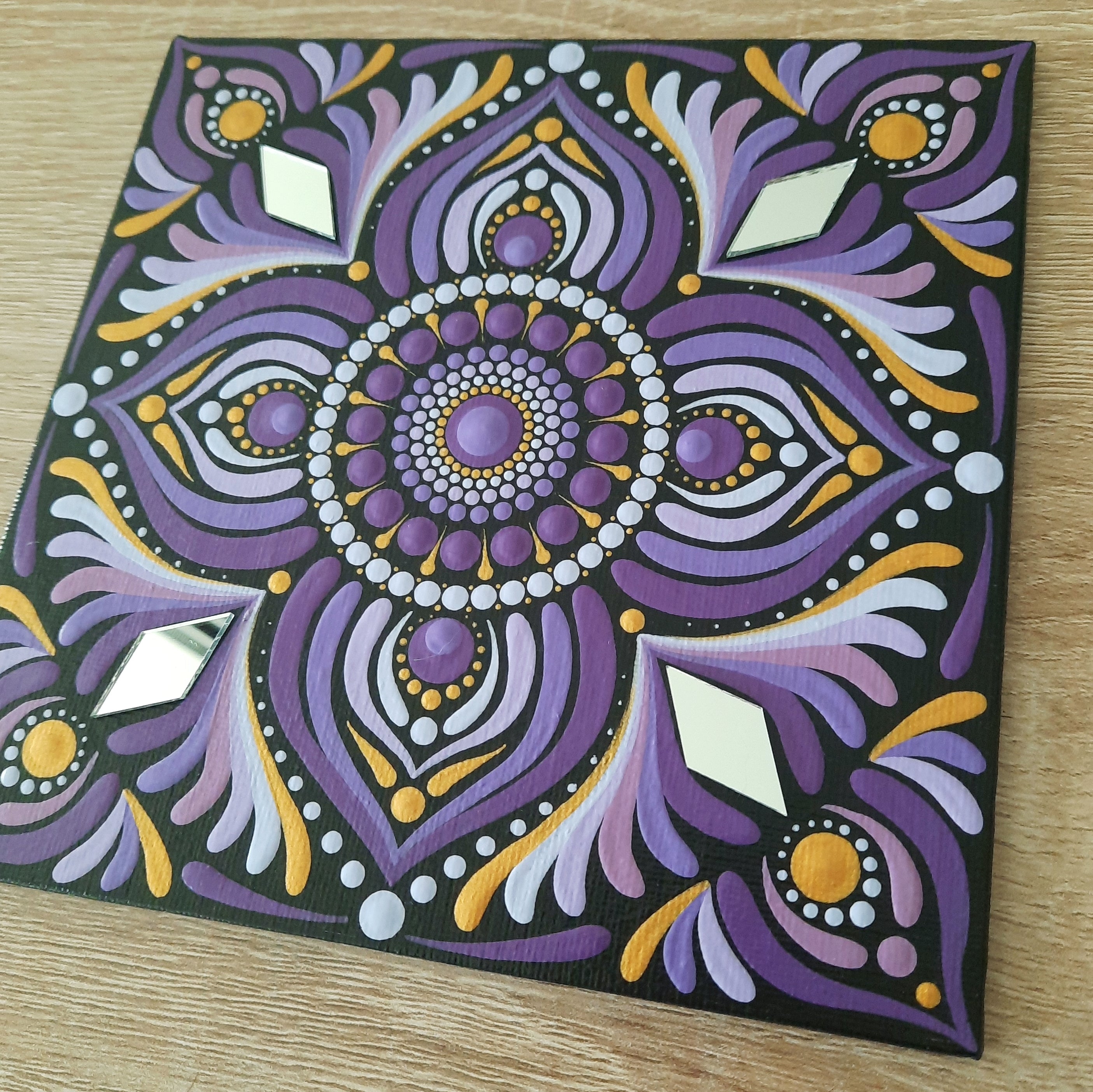 6" Purple Mandala