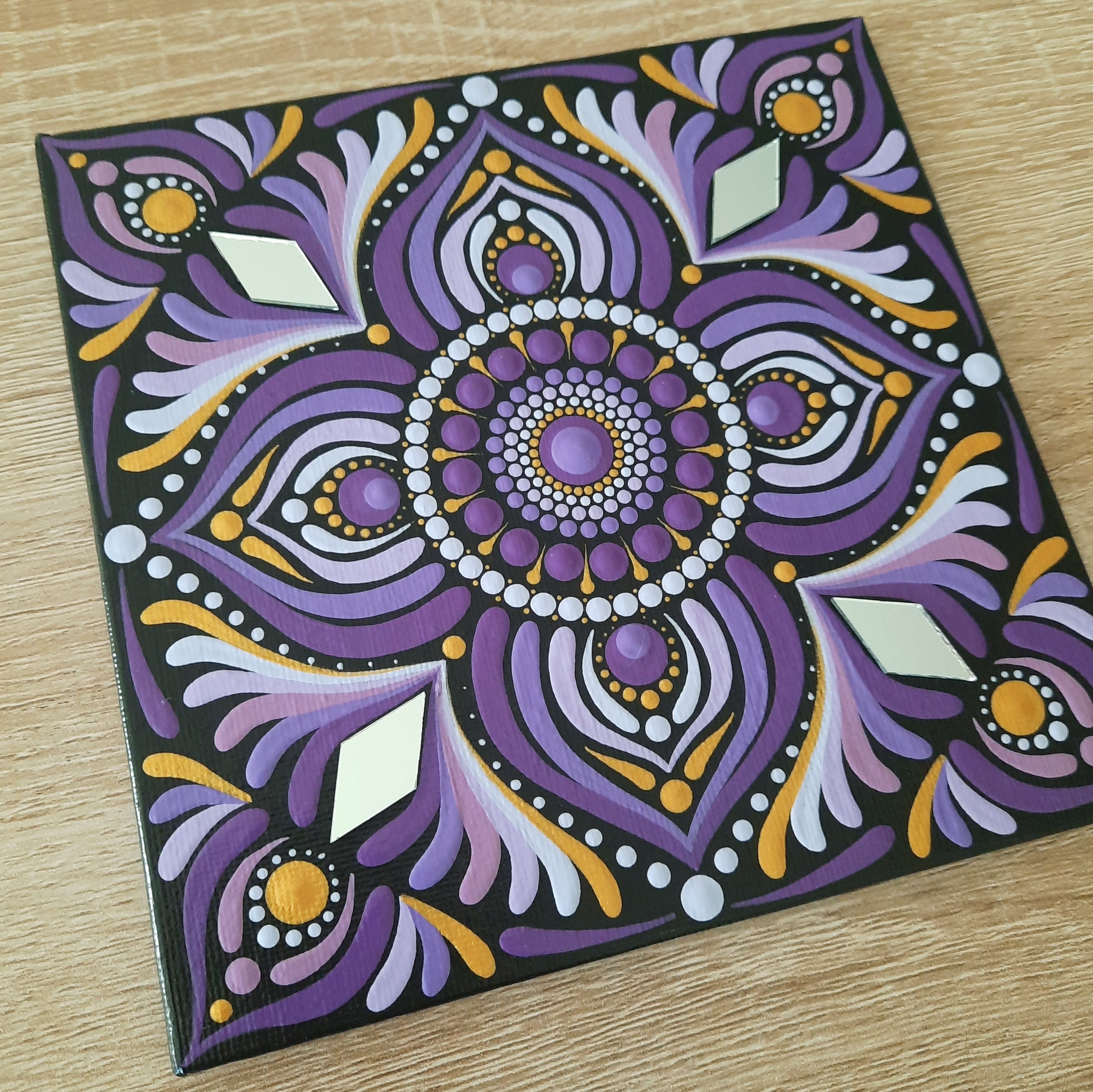 6" Purple Mandala