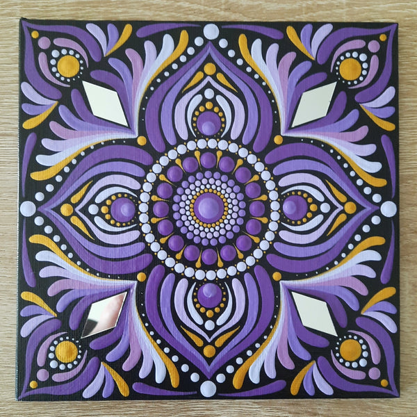 6" Purple Mandala
