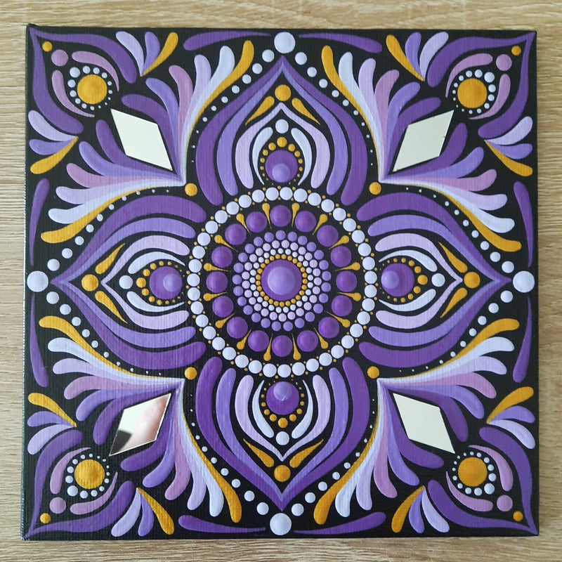 6" Purple Mandala