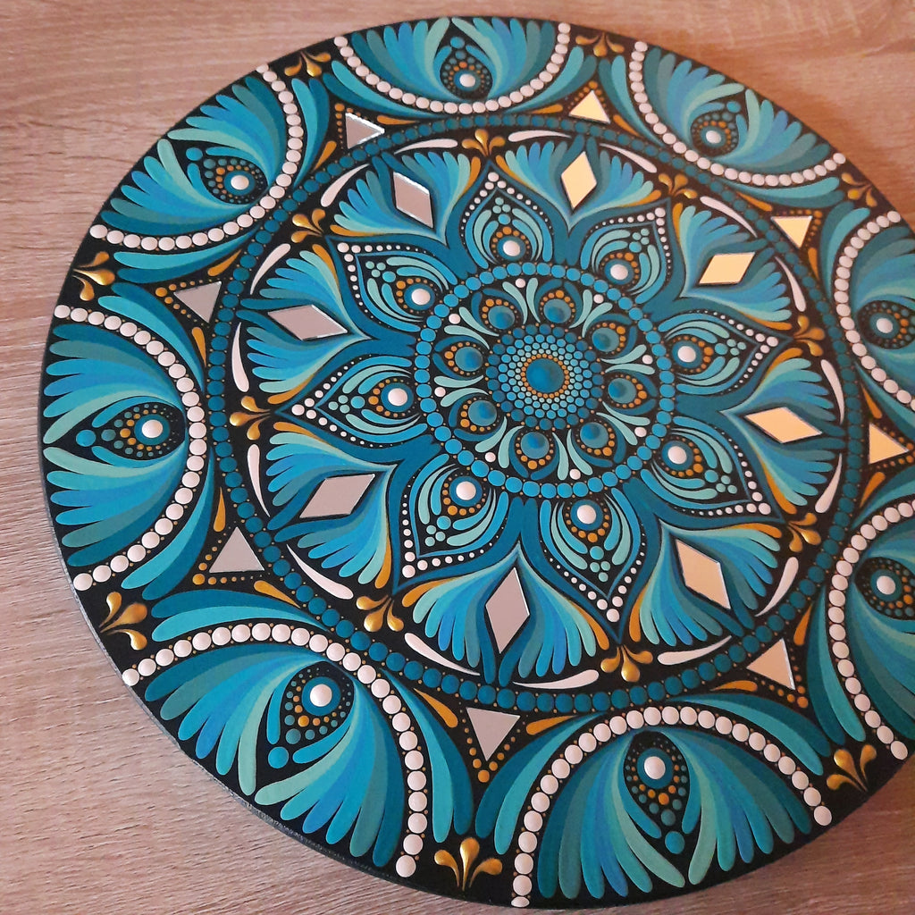 12" Teal Mandala