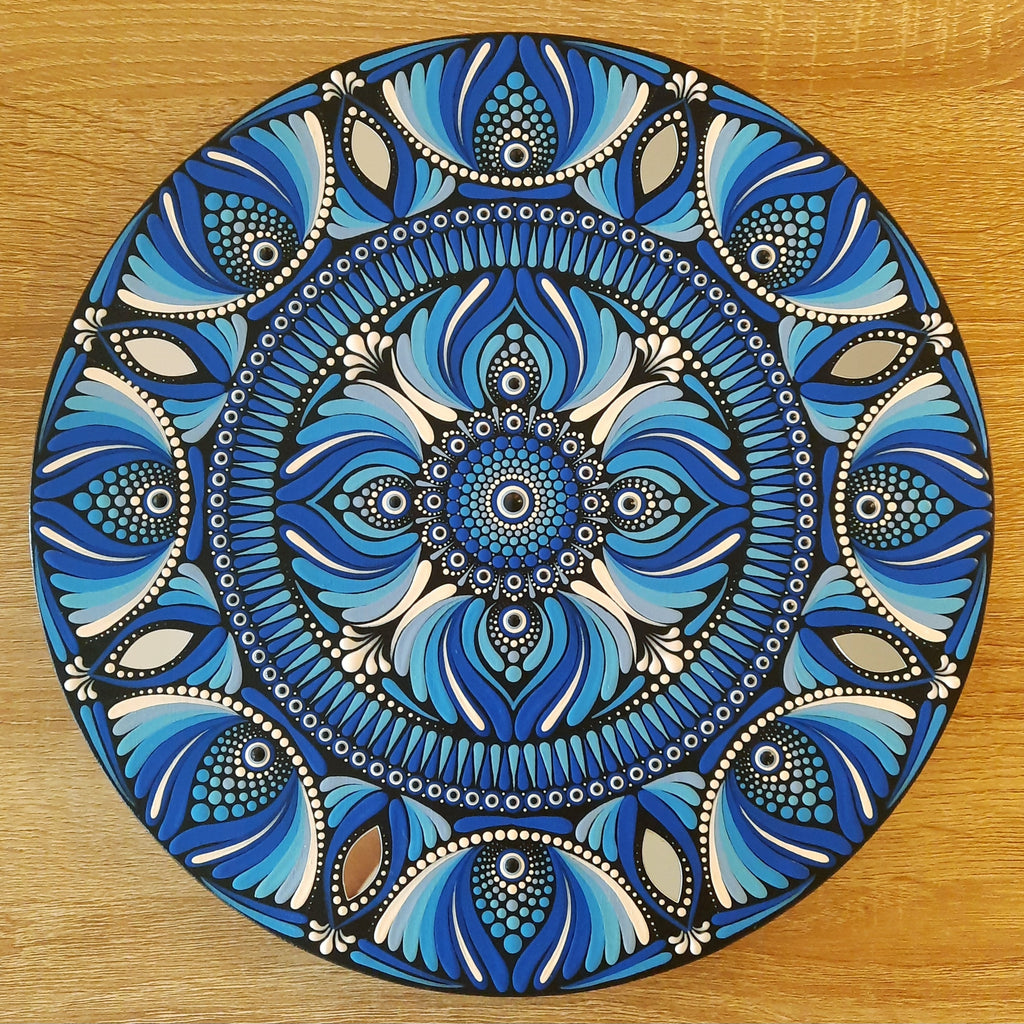 12" Blue Mandala