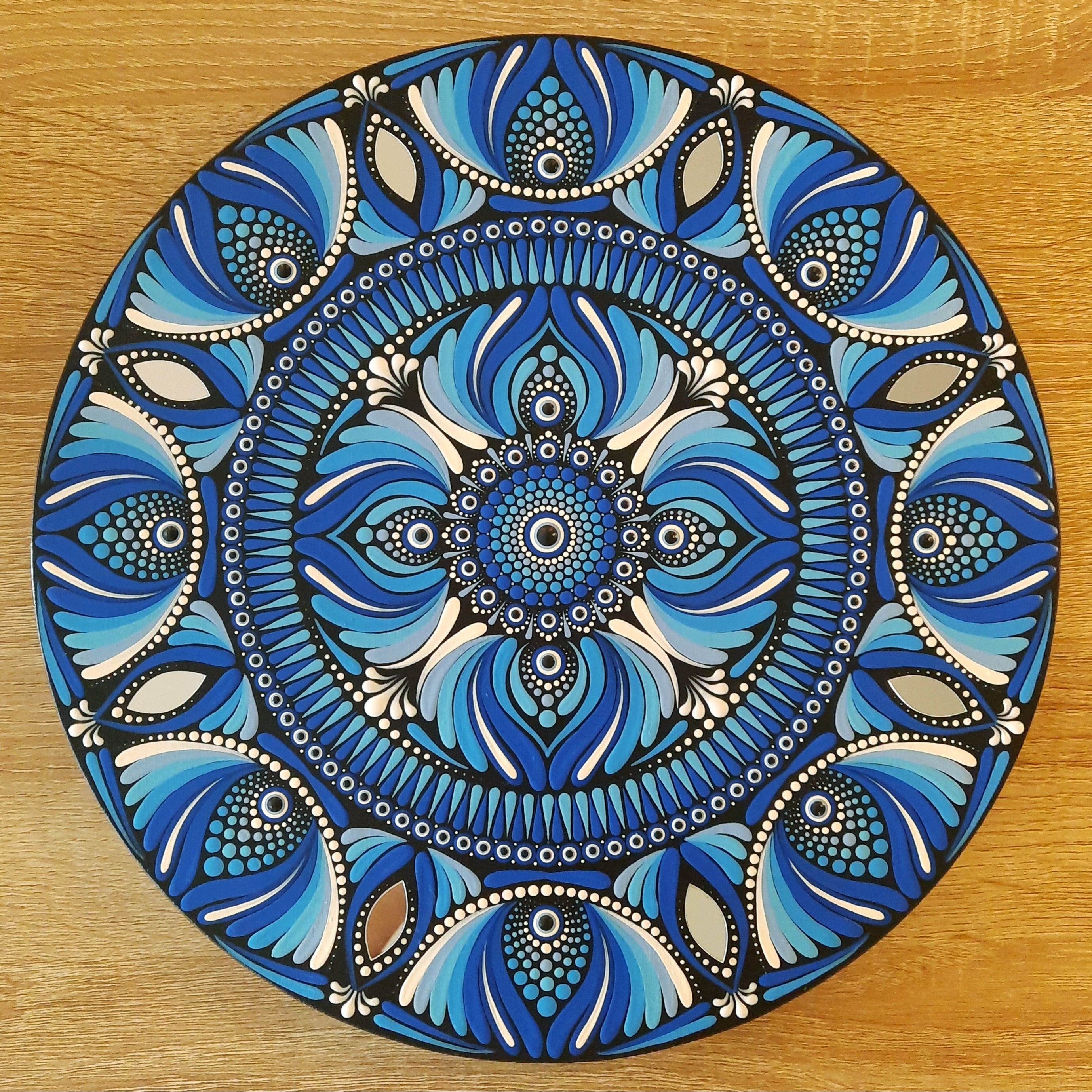 12" Blue Mandala