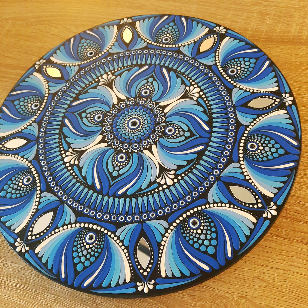 12" Blue Mandala