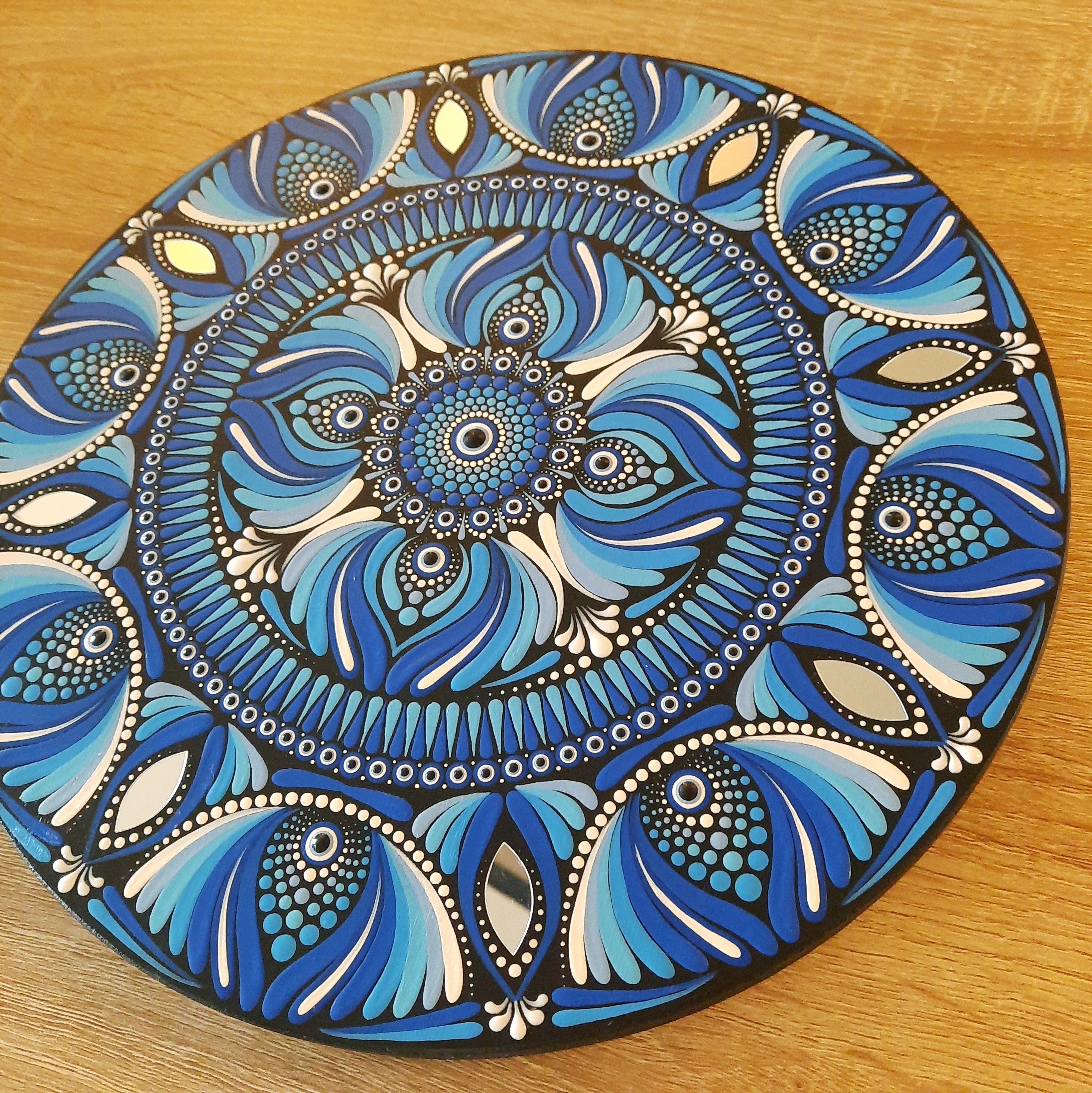 12" Blue Mandala
