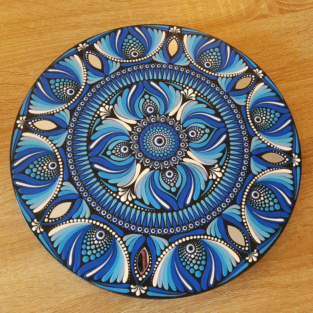 12" Blue Mandala