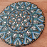 16" Neutral Blue Mandala