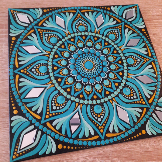 ***** 8" Turquoise Mandala