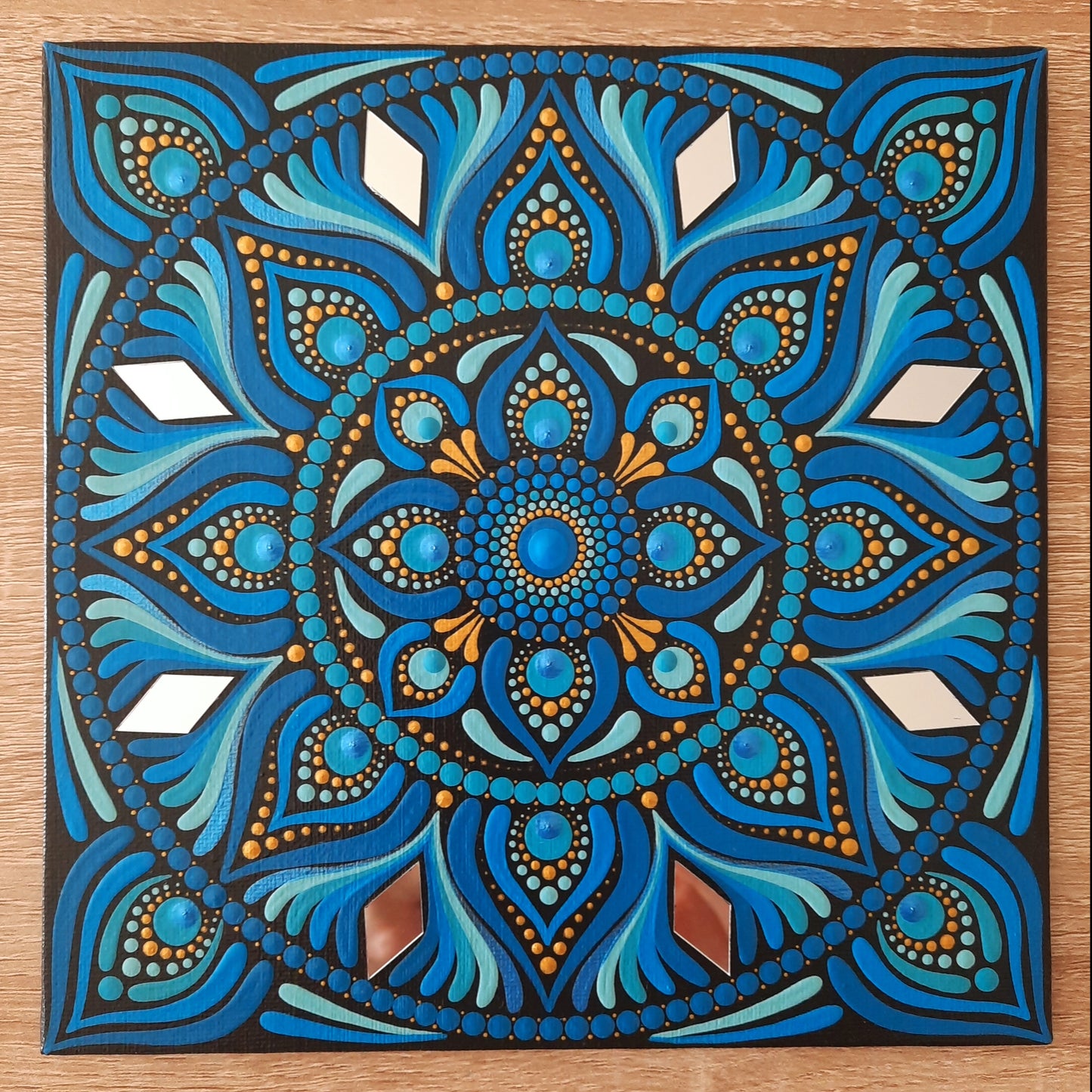 ***** 8" Blue Mandala