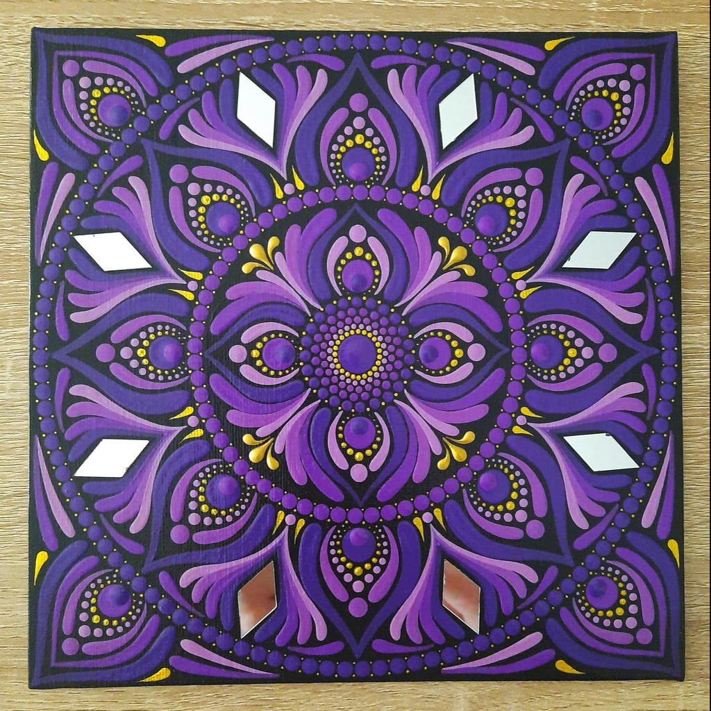8" Purple Mandala