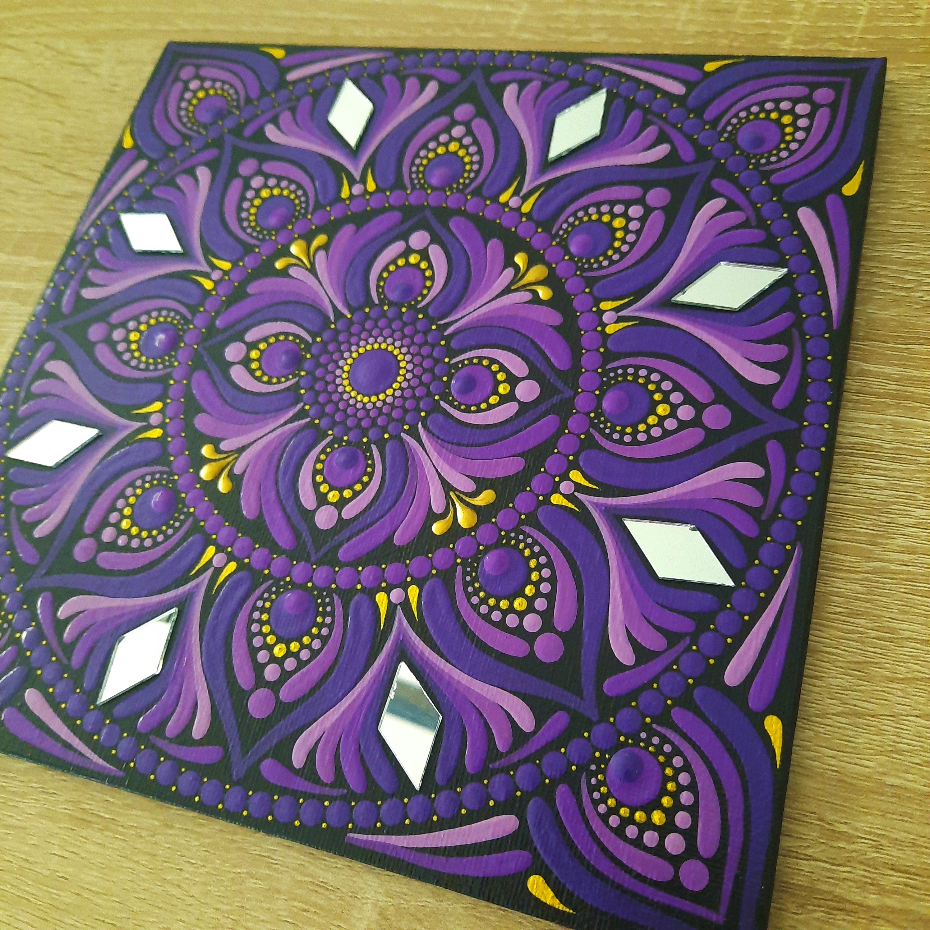 8" Purple Mandala