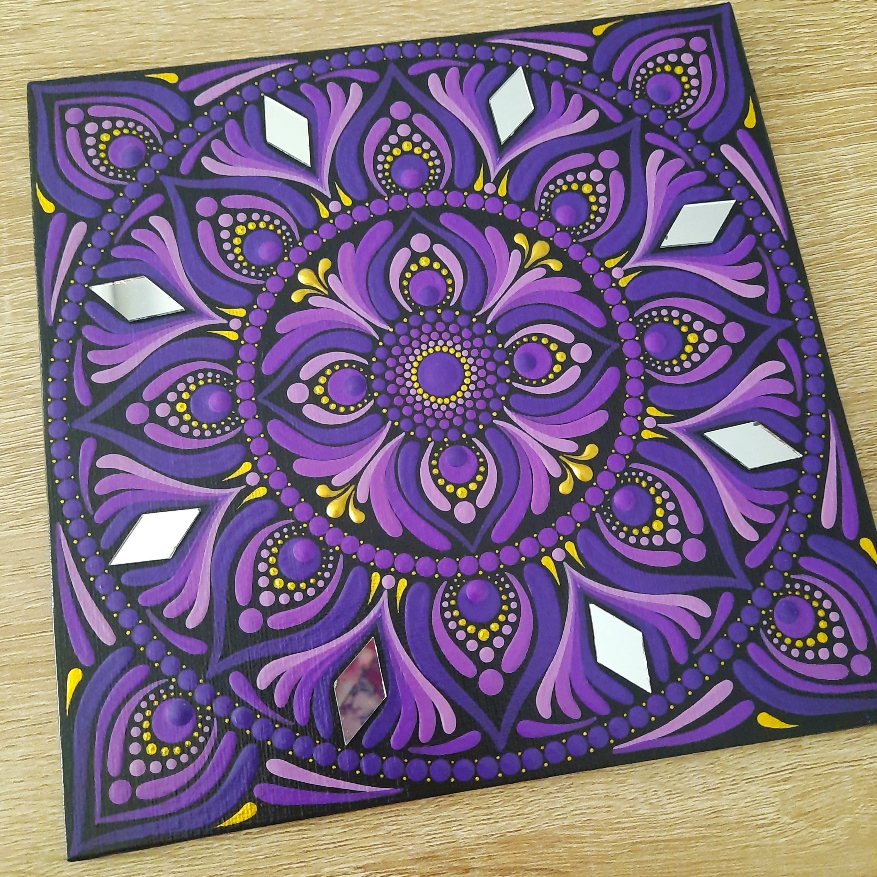 8" Purple Mandala