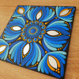 6" Blue Mandala