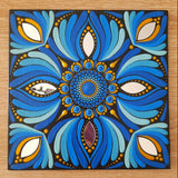 6" Blue Mandala