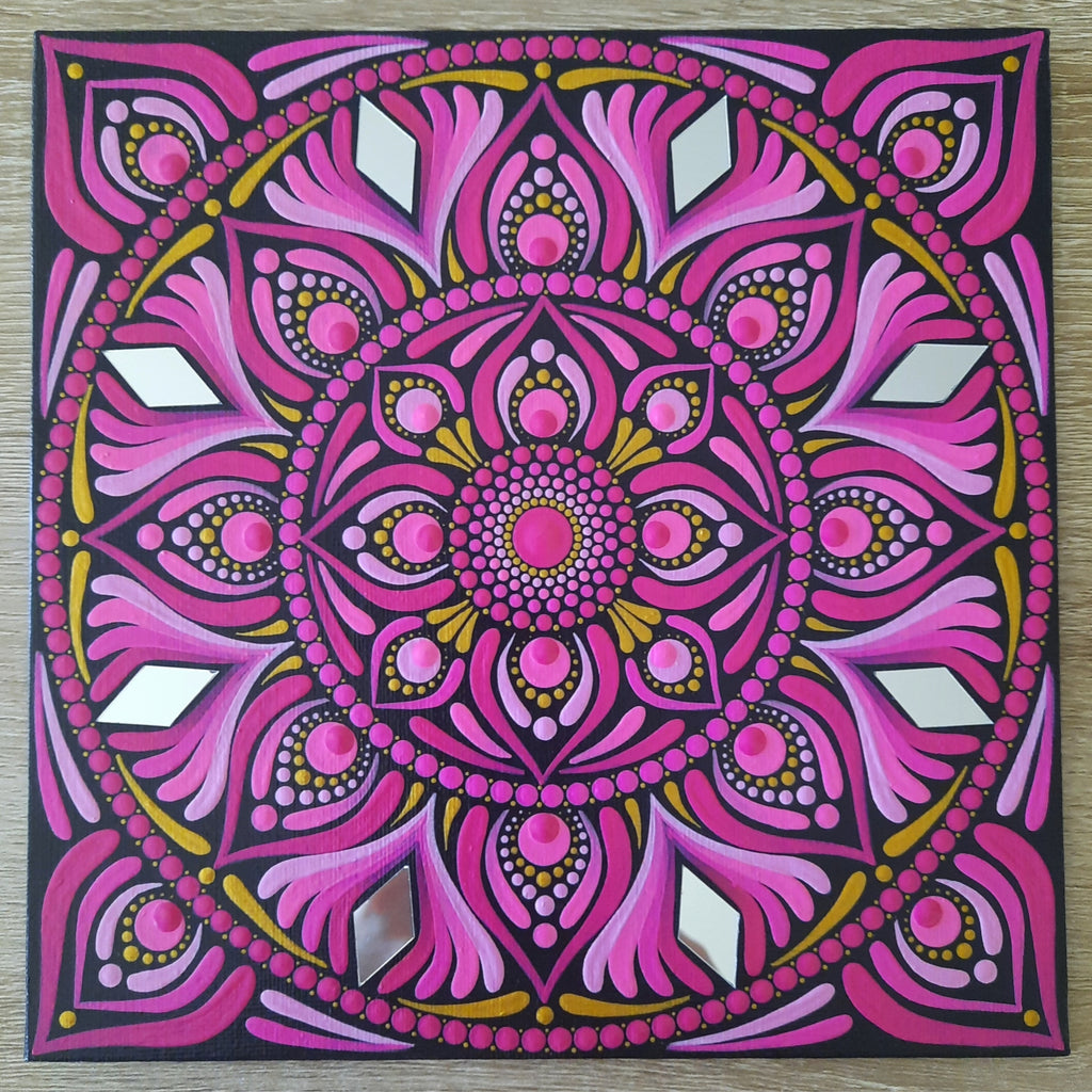 8" Pink Mandala