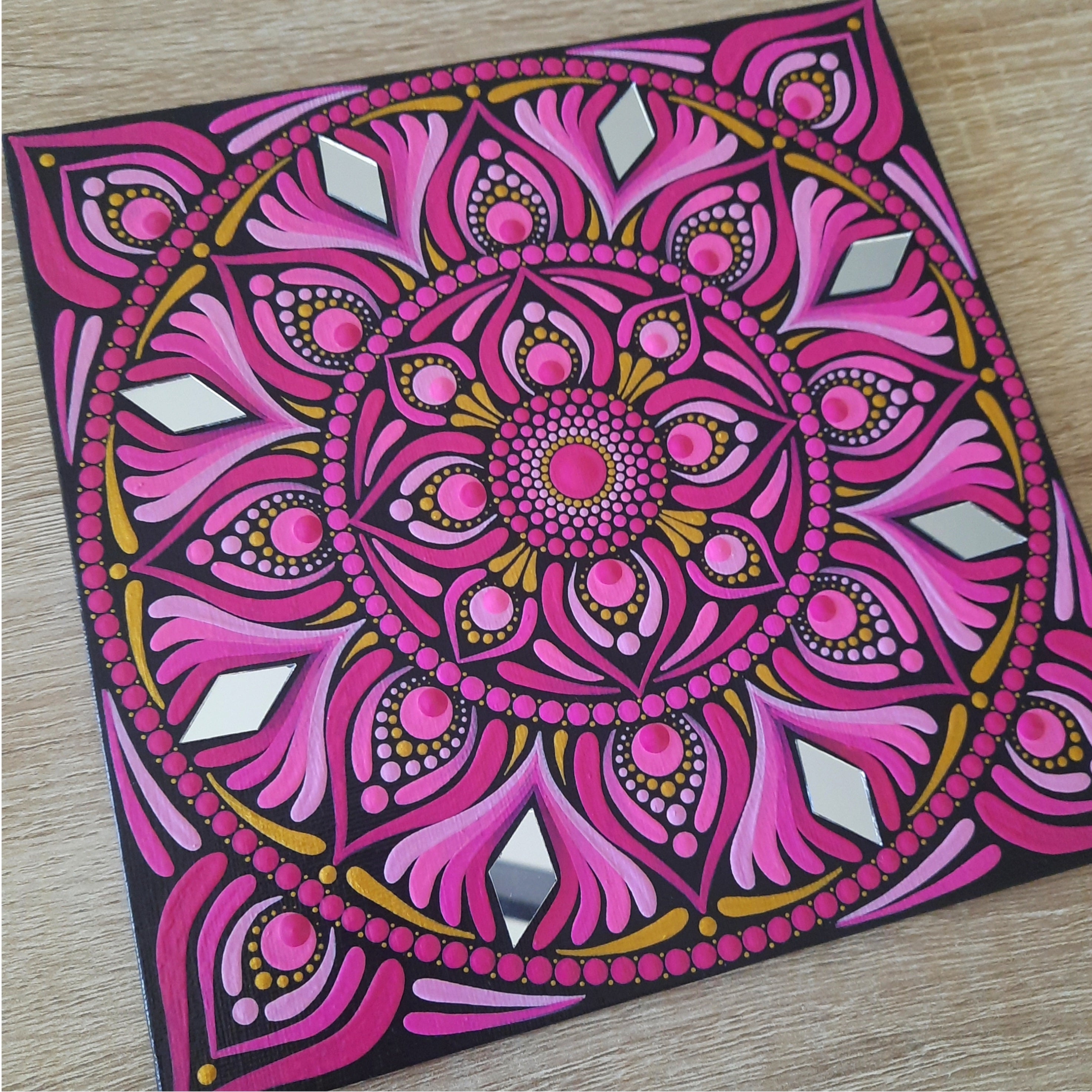 8" Pink Mandala