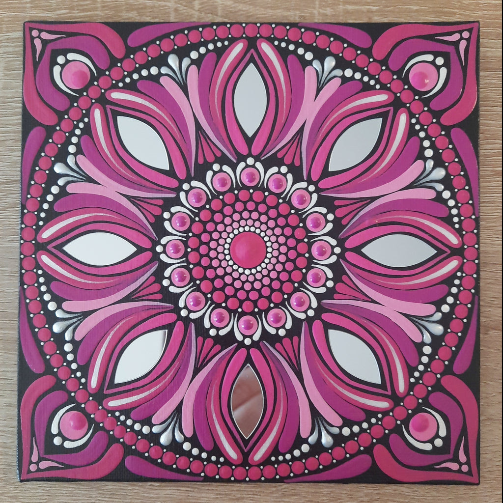 6" Pink Mandala