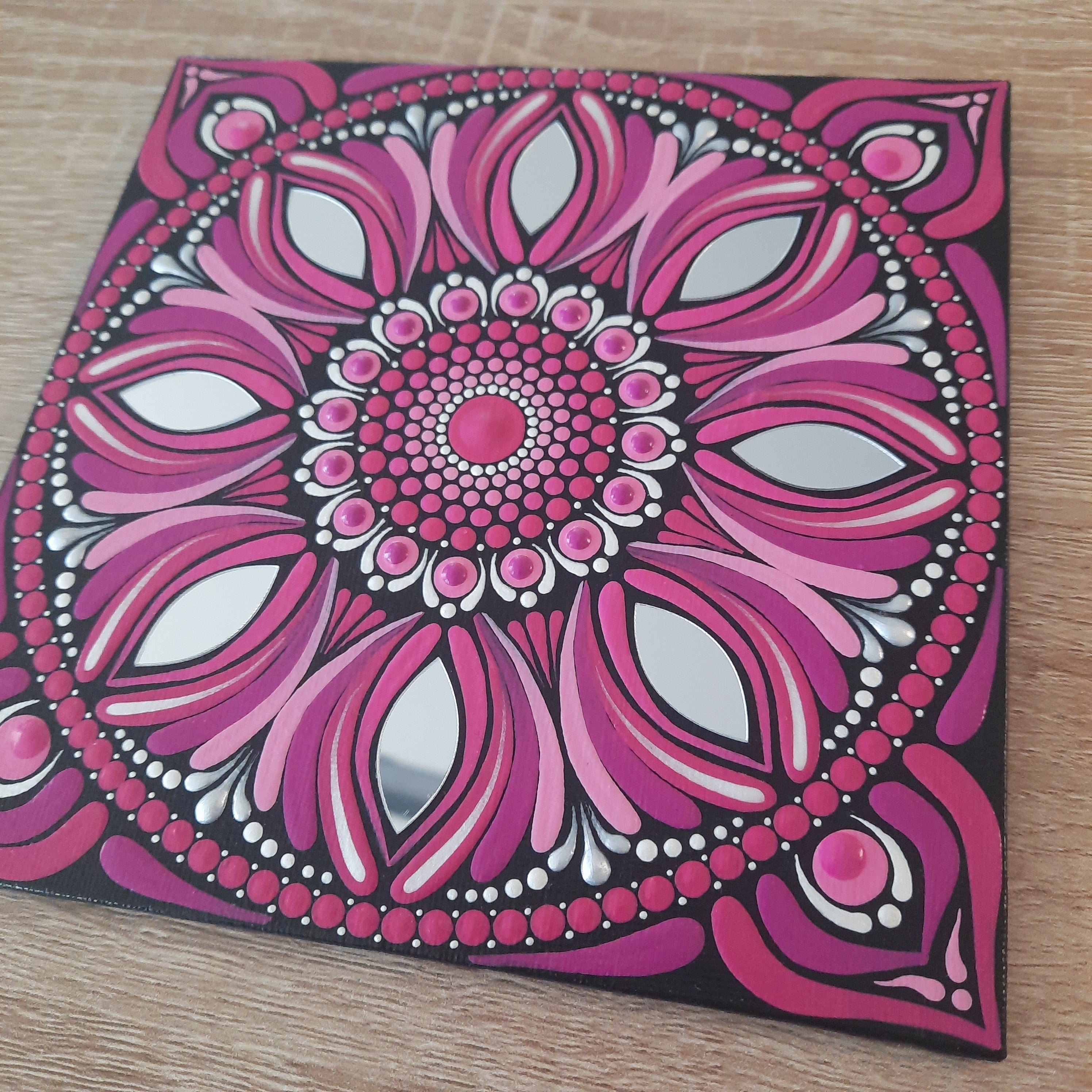 6" Pink Mandala