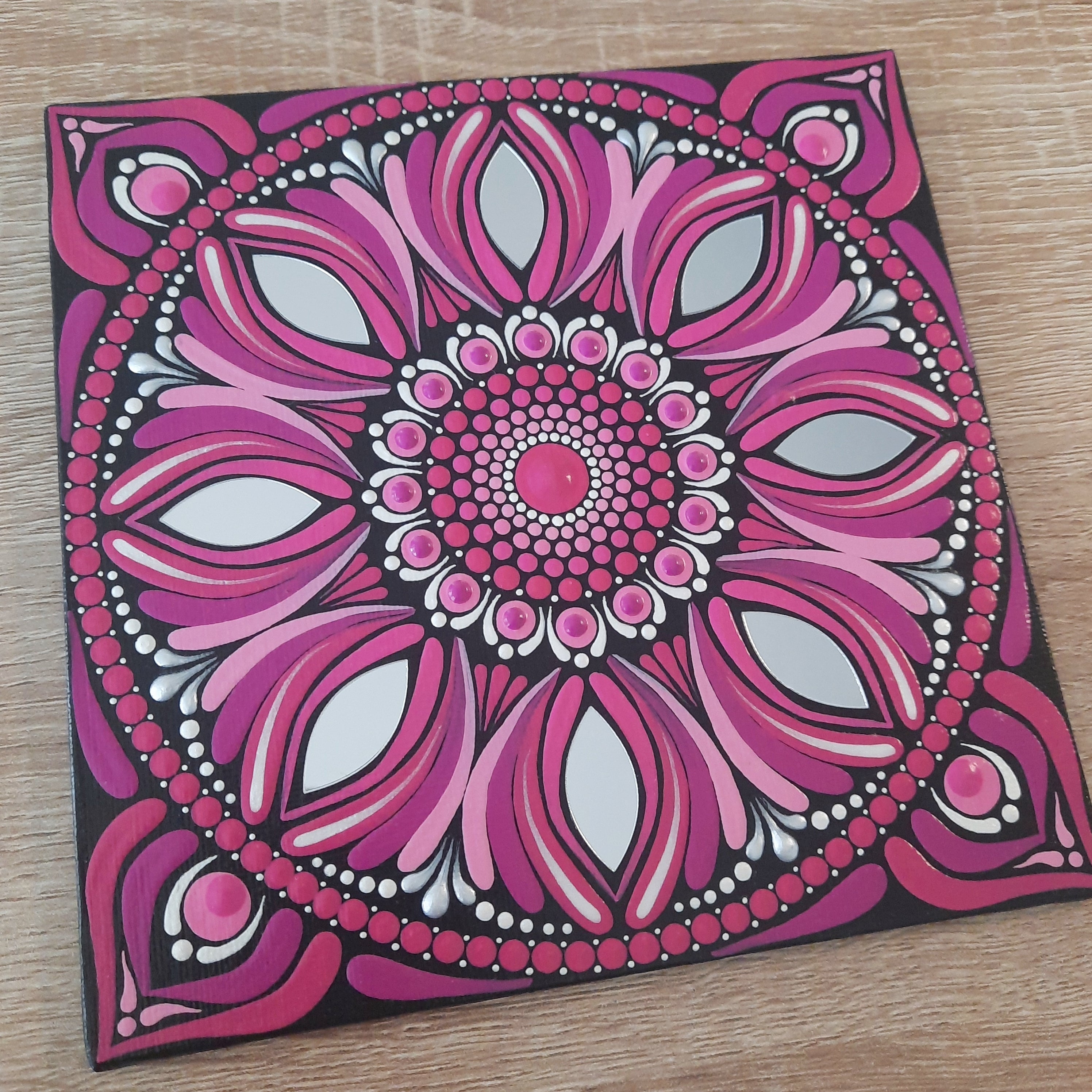 6" Pink Mandala