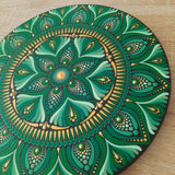 12" Earthy Green Mandala