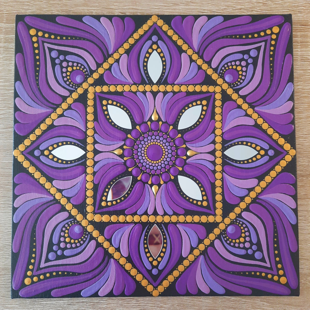 8" Purple Mandala