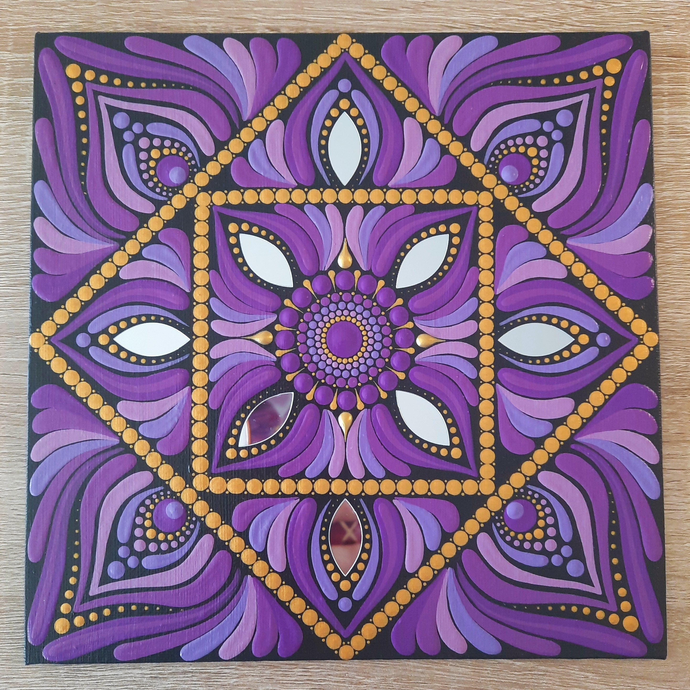 8" Purple Mandala