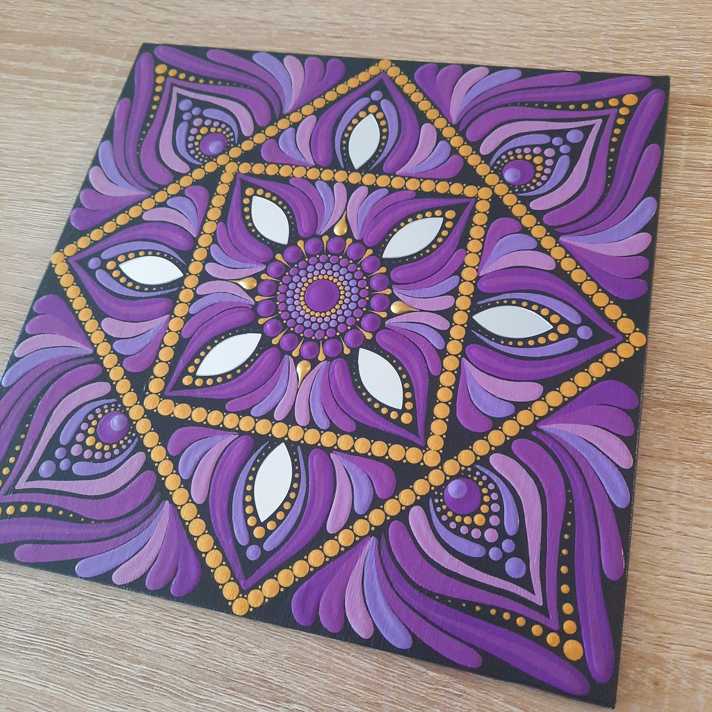 8" Purple Mandala