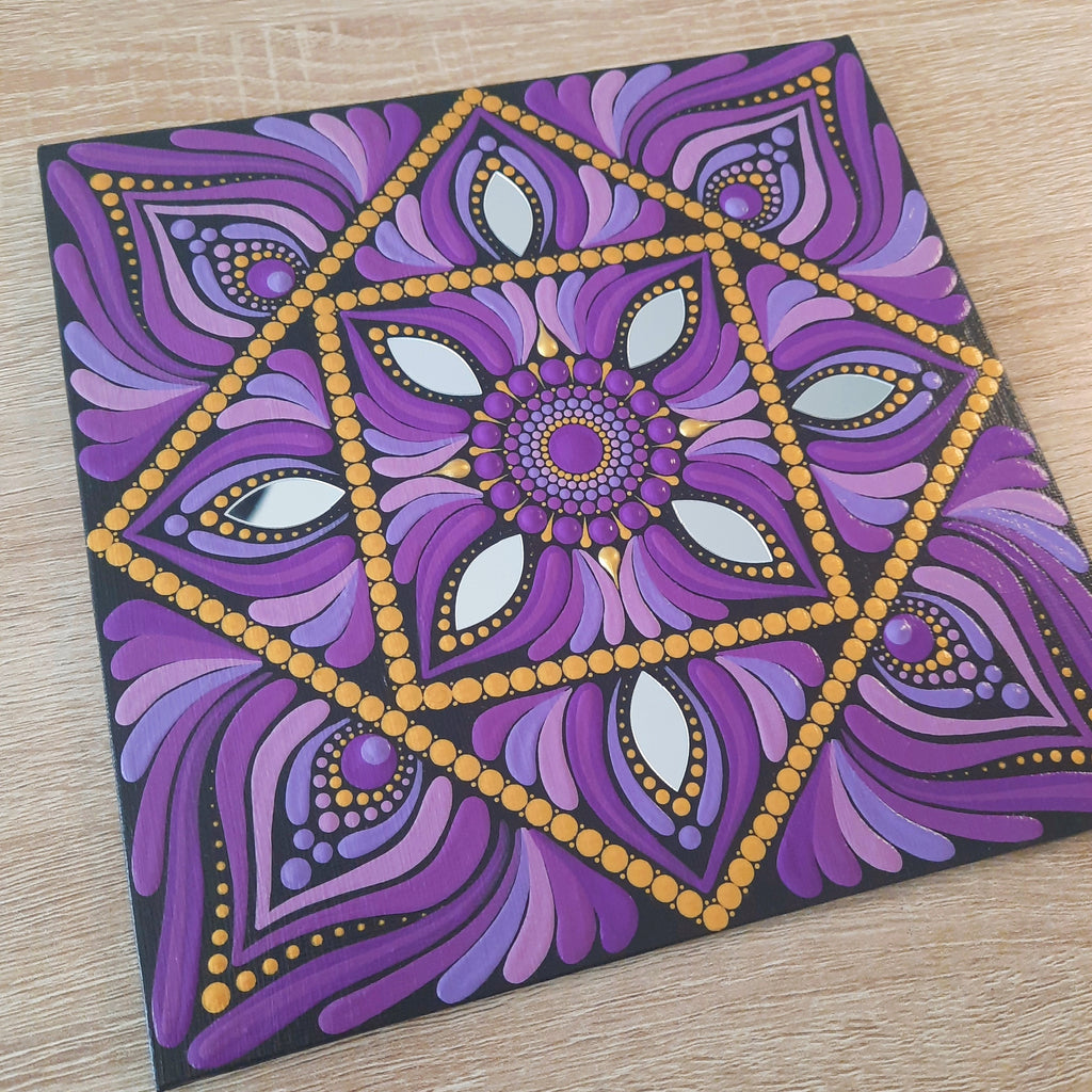 8" Purple Mandala