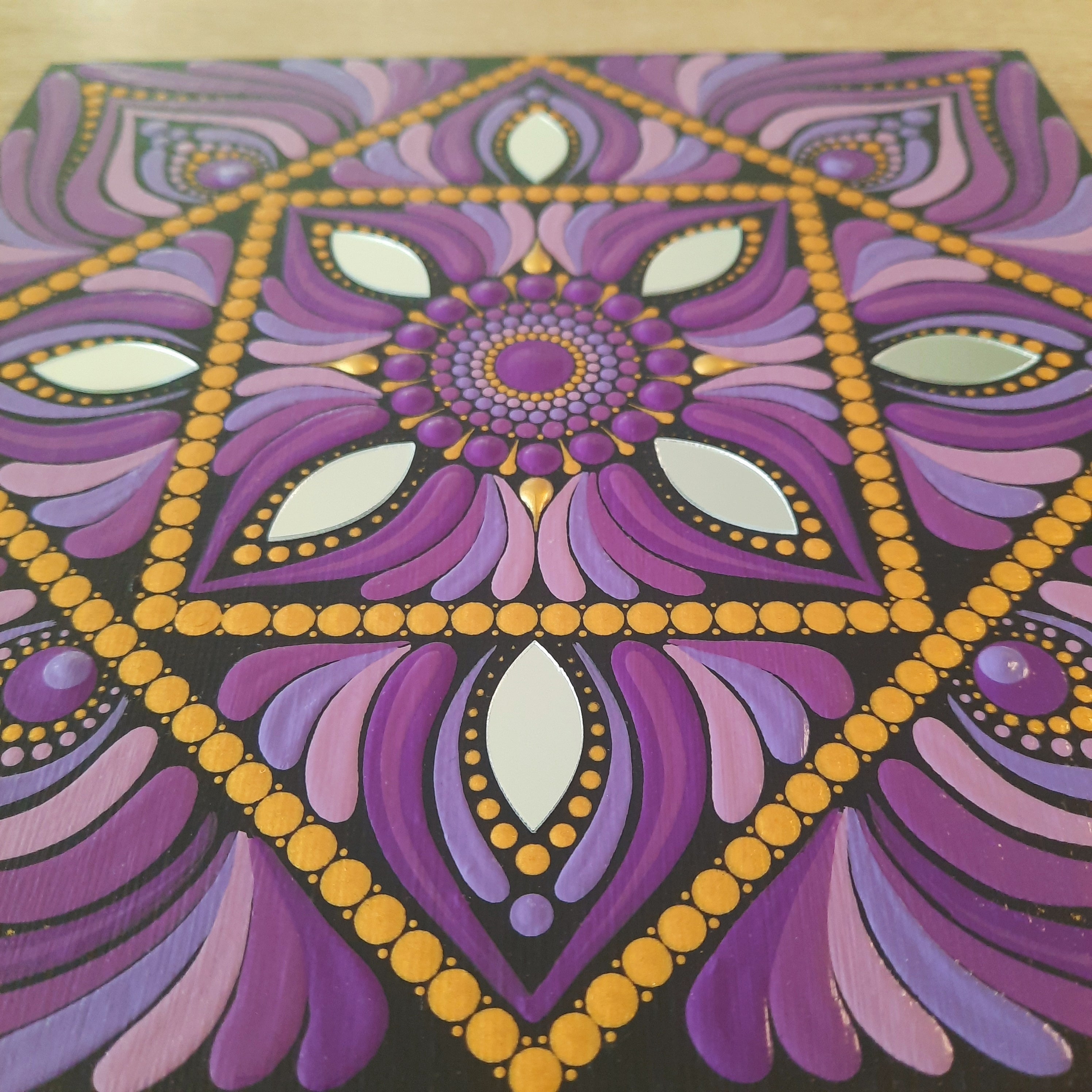 8" Purple Mandala