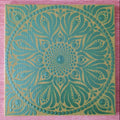 6" Metallic Green Mandala