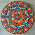 16" Teal & Rust Mandala