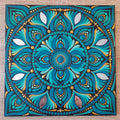 8" Teal Mandala