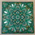 8" Earthy Green Mandala