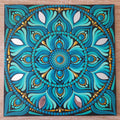 8" Teal Mandala