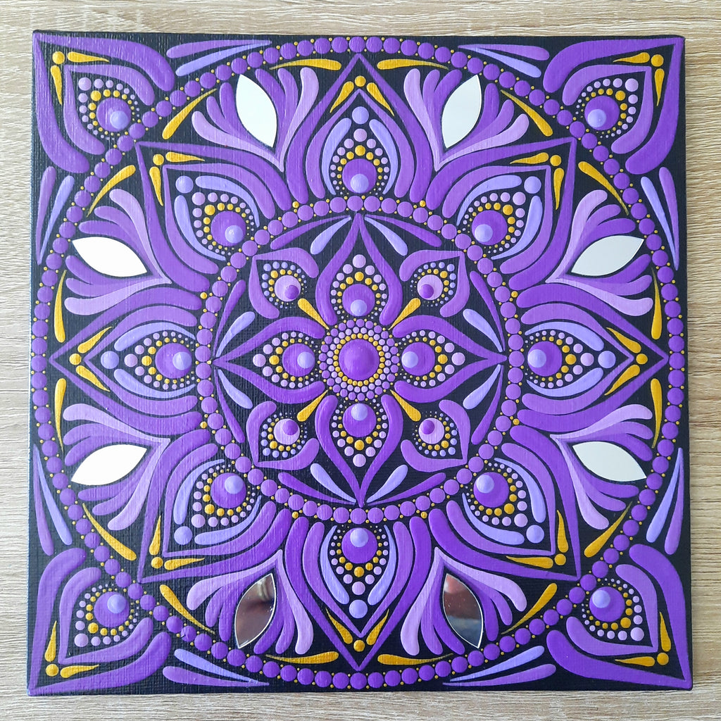 8" Purple Mandala
