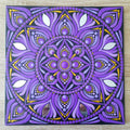 8" Purple Mandala
