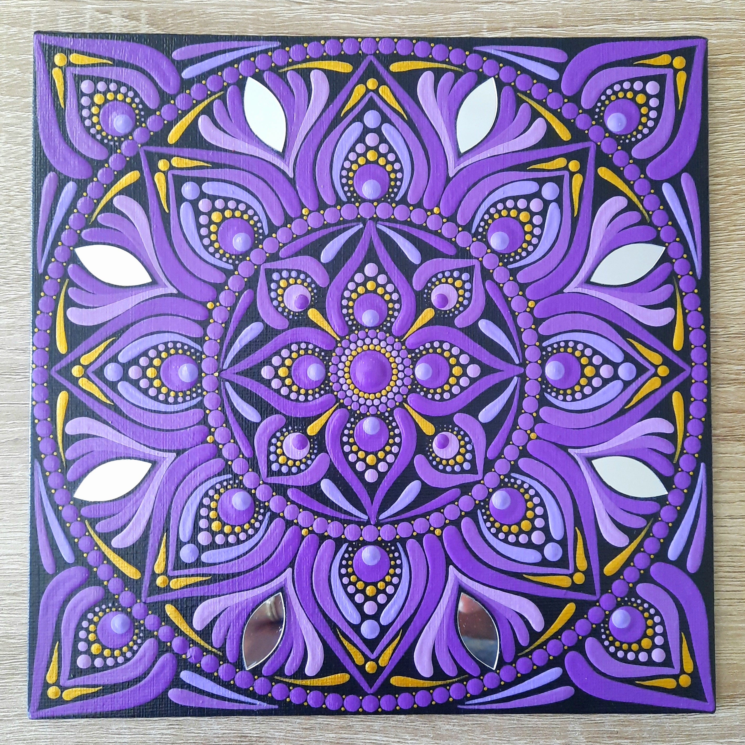 8" Purple Mandala