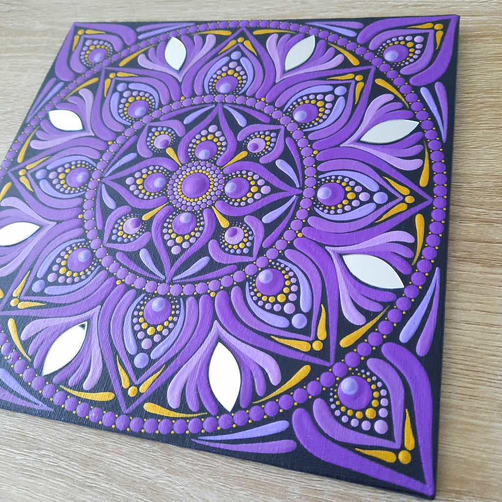 8" Purple Mandala