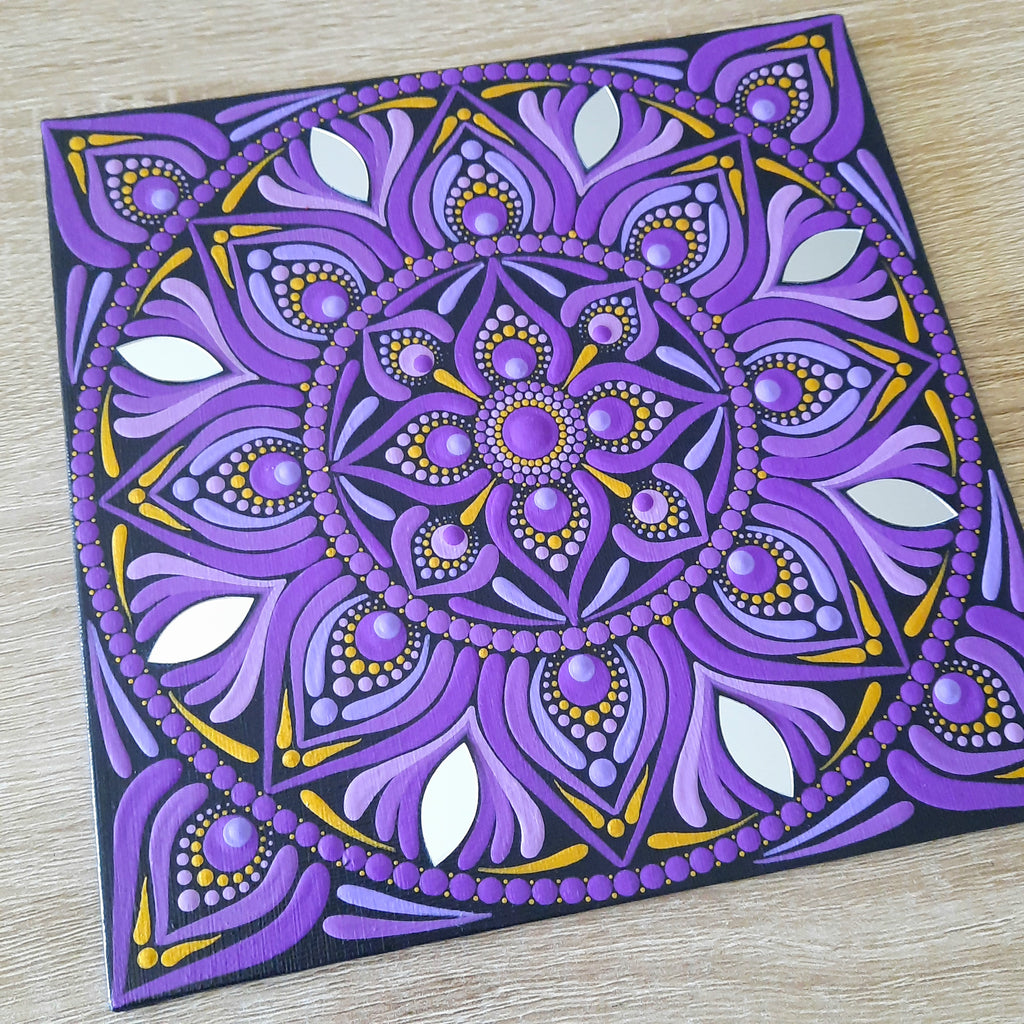 8" Purple Mandala
